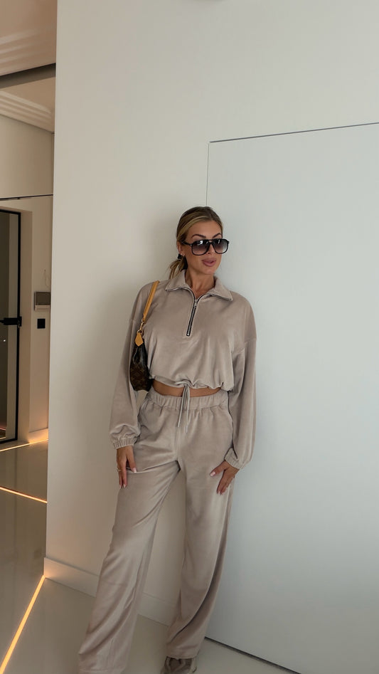 Bluza Sara Beż Stójka