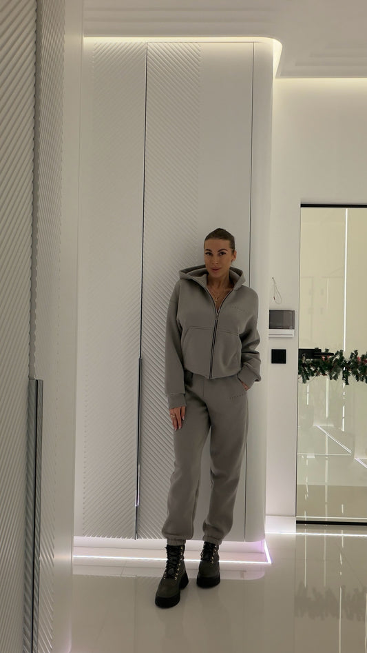 Spodnie OVERSIZE CEMENT