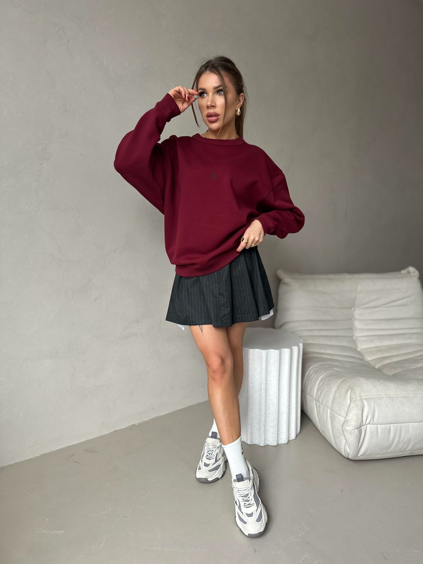 Bluza Sara Burgund